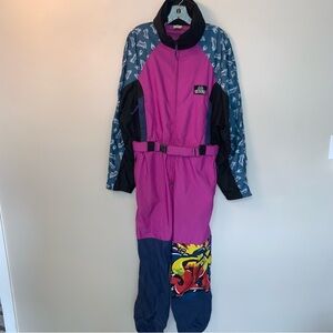 Vintage Bailo Spider Patterned Ski Suit 50